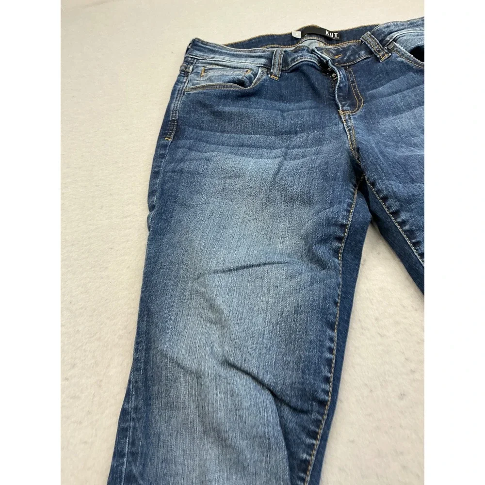 Kut from the Kloth Toothpick Skinny Jeans Medium Wash Stretch Size 8 Denim